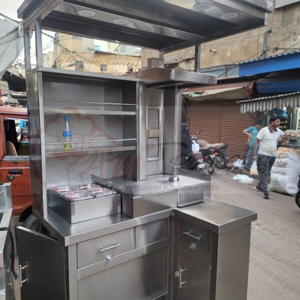 Shawarma Counter with Hotplate